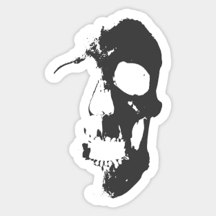 Grey Skull Sticker